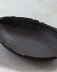 Charcoal Oval Handbuilt Bowl