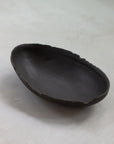 Charcoal Oval Handbuilt Bowl