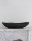 Charcoal Oval Handbuilt Bowl