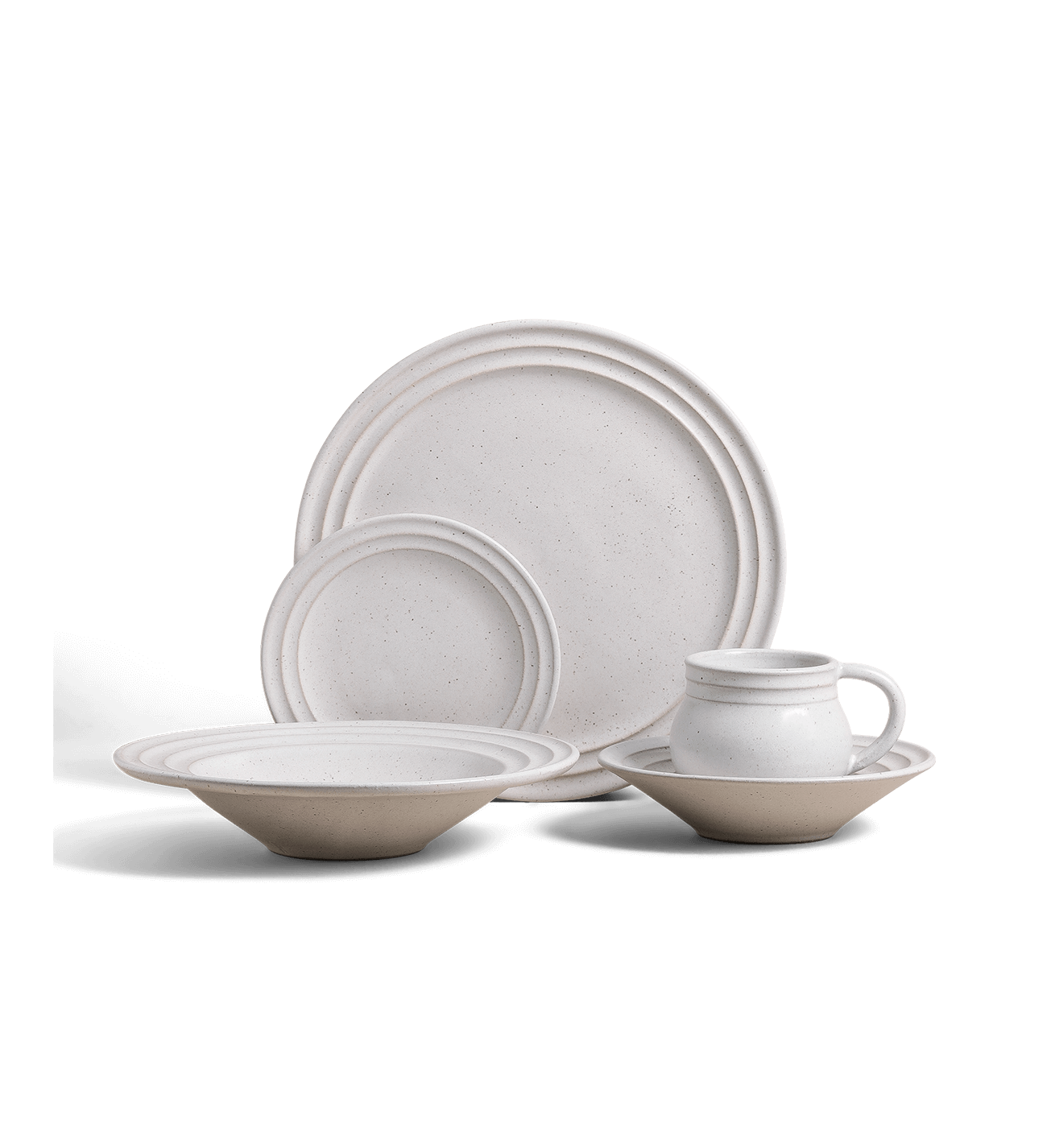 5-Piece Ripple Dinnerware Set