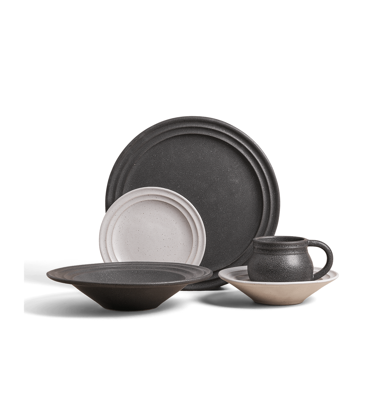 5-Piece Ripple Dinnerware Set