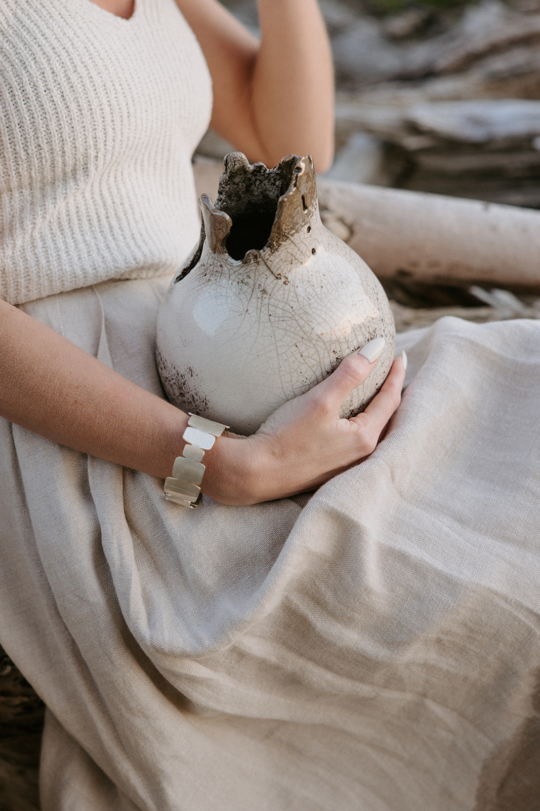 Raku Driftline Vessel No. 1