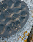 Charcoal Kintsugi Oyster Platter 1 1/2 Dozen