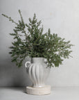 French Scalloped Vase II in Lunaria