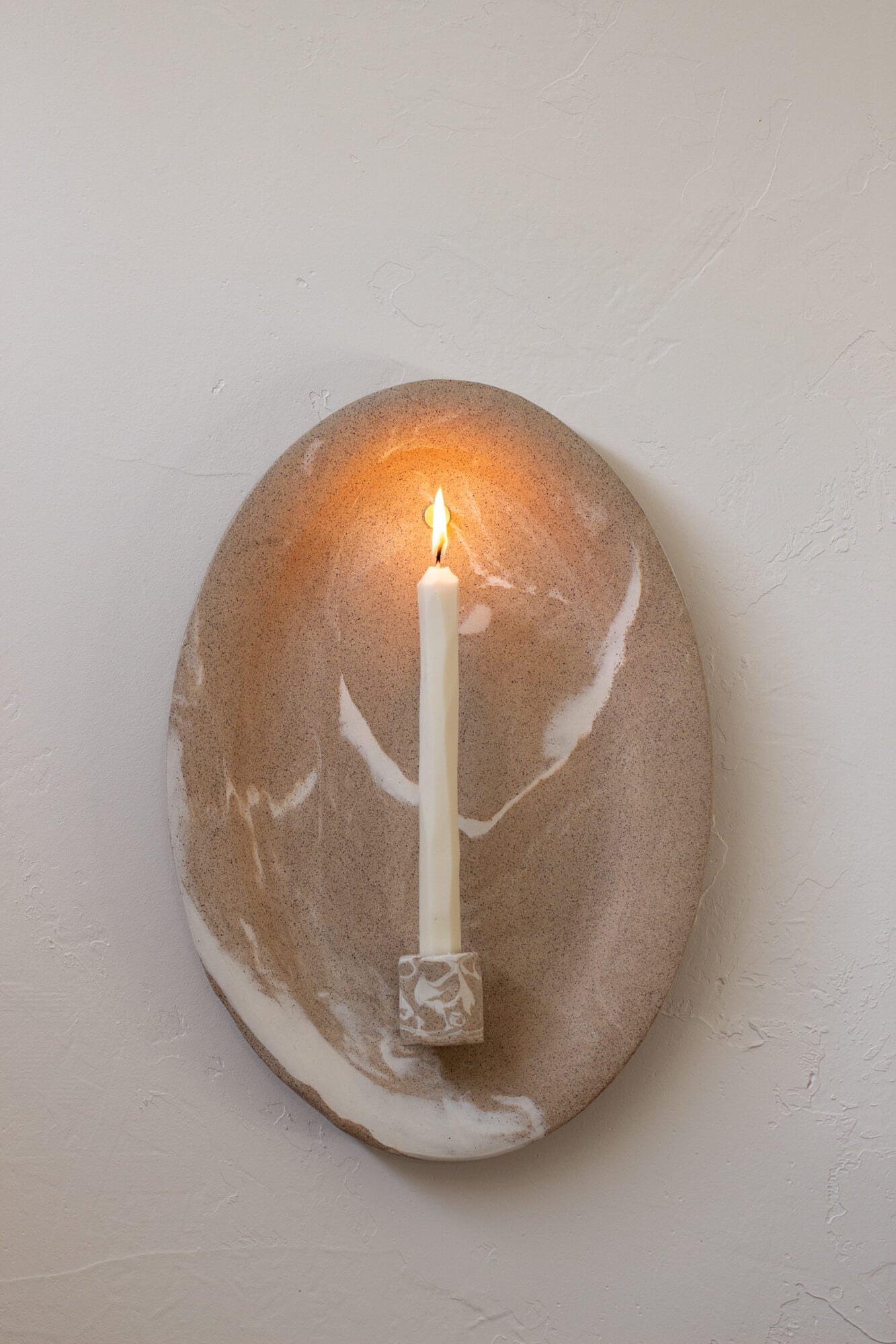 Oval Wall Candle Sconce