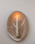 Oval Wall Candle Sconce