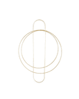 Modern Brass Wreath - Circle